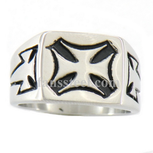 FSR04W92 Maltese Cross Square Ring 